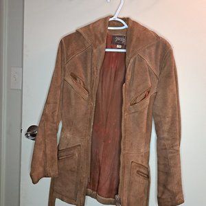 Women's 100% Italian Sued Leather Jacket